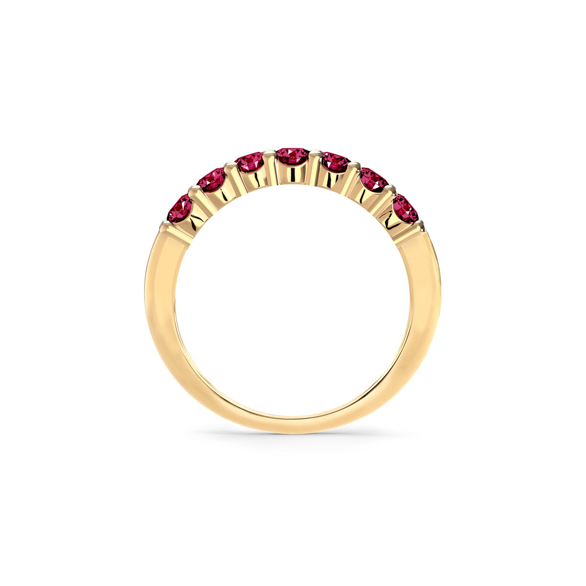 Rosecliff Luxe Ruby Stackable Ring in 14k Gold (July)