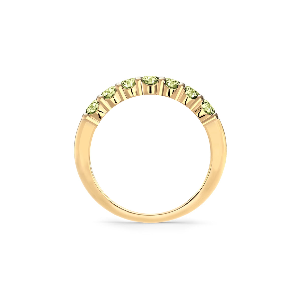 Rosecliff Luxe Peridot Stackable Ring in 14k Gold (August)