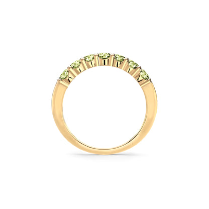 Rosecliff Luxe Peridot Stackable Ring in 14k Gold (August)