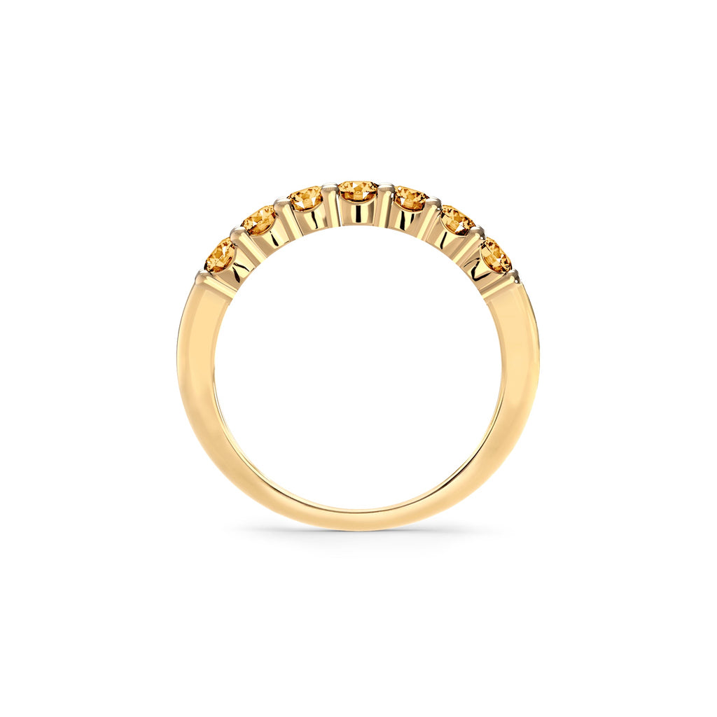 Rosecliff Luxe Citrine Stackable Ring in 14k Gold (November)
