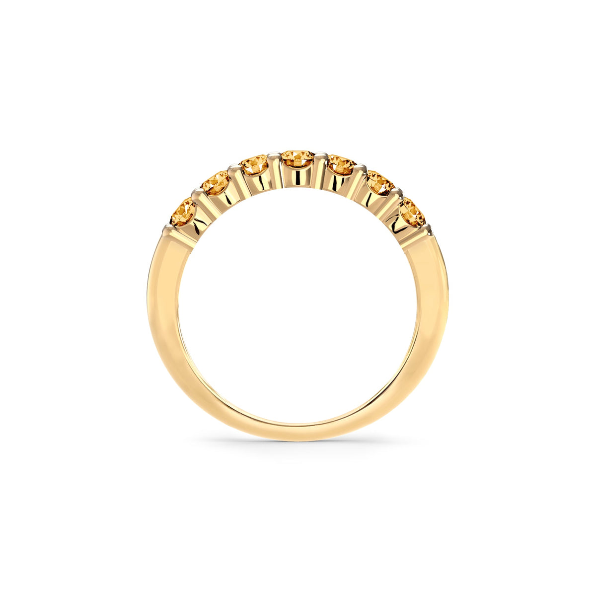 Rosecliff Luxe Citrine Stackable Ring in 14k Gold (November)