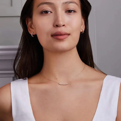 Rosecliff Opal Huggie Hoop Earrings in 14k Gold (October)