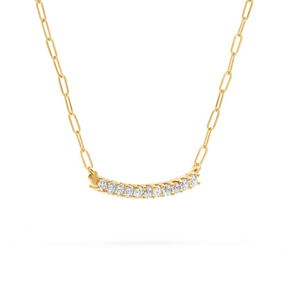 Rosecliff Diamond Bar Adelaide Mini Necklace in 14k Gold
