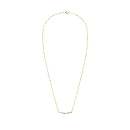 Rosecliff Diamond Bar Adelaide Mini Necklace in 14k Gold