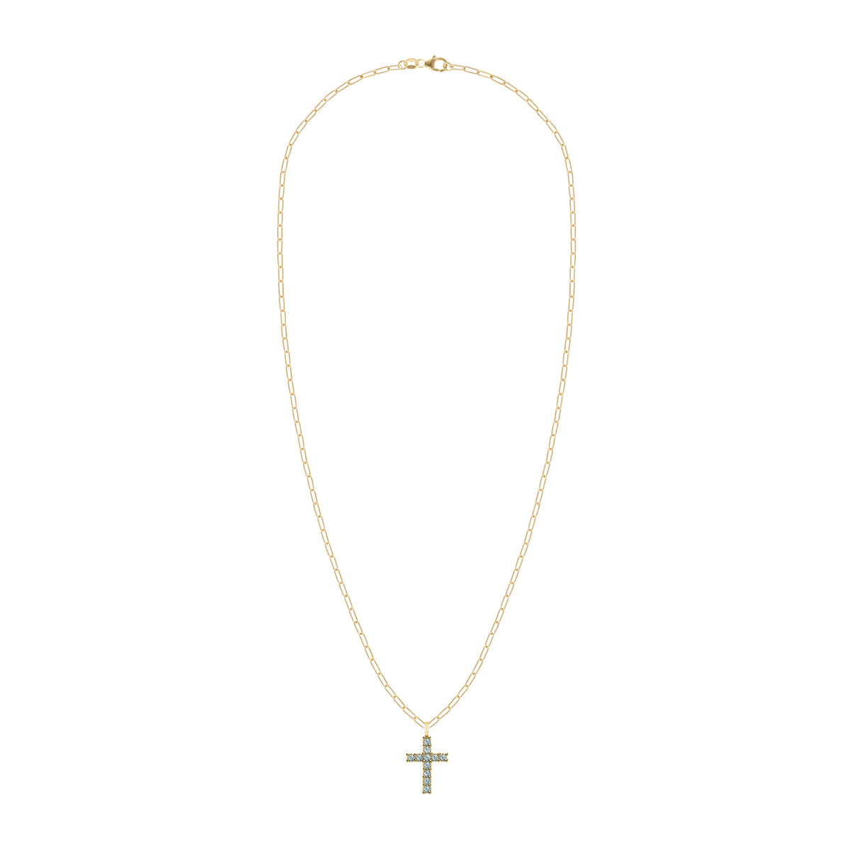 Rosecliff Cross Alexandrite Pendant in 14k Gold (June)