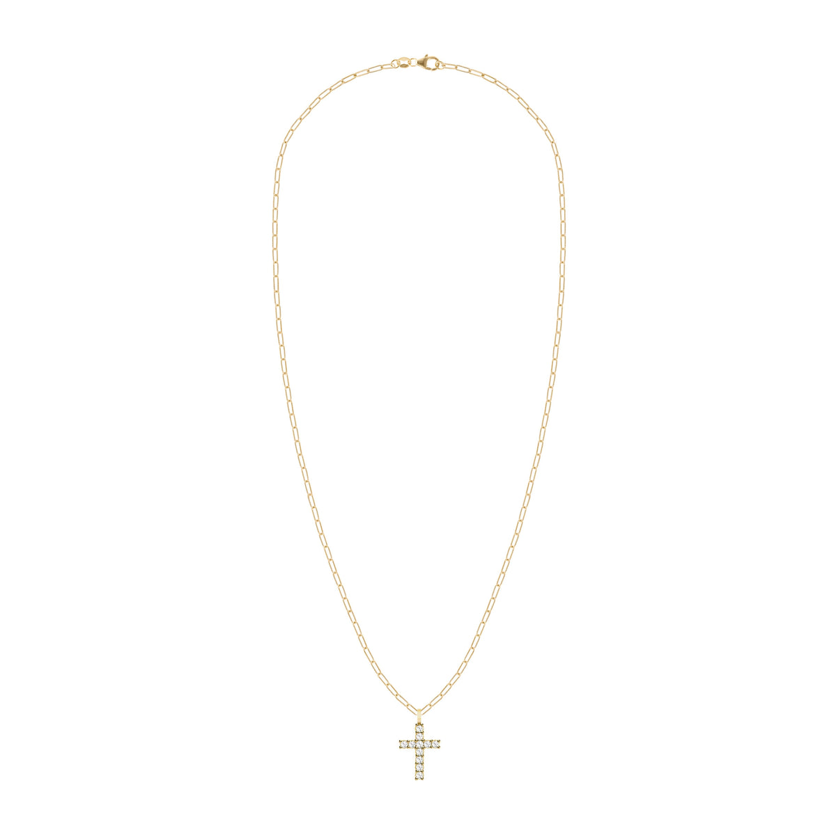 Rosecliff Cross Pendant in 14k Gold