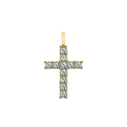 Rosecliff Cross Alexandrite Pendant in 14k Gold (June)