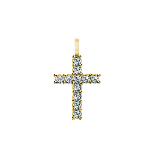 Rosecliff Cross Alexandrite Pendant in 14k Gold (June)