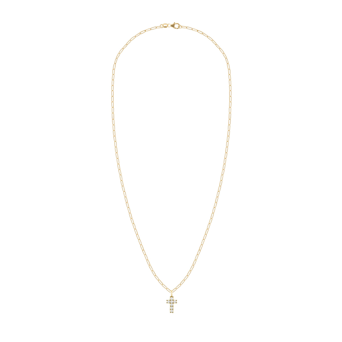Rosecliff Small Cross Pendant in 14k Gold