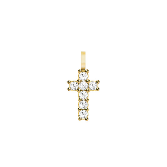 Rosecliff Small Cross Pendant in 14k Gold