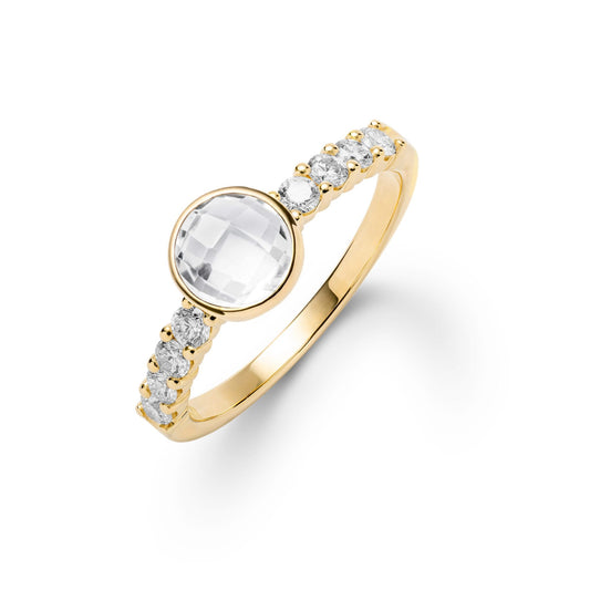 Rosecliff Grand Ring in 14k Gold