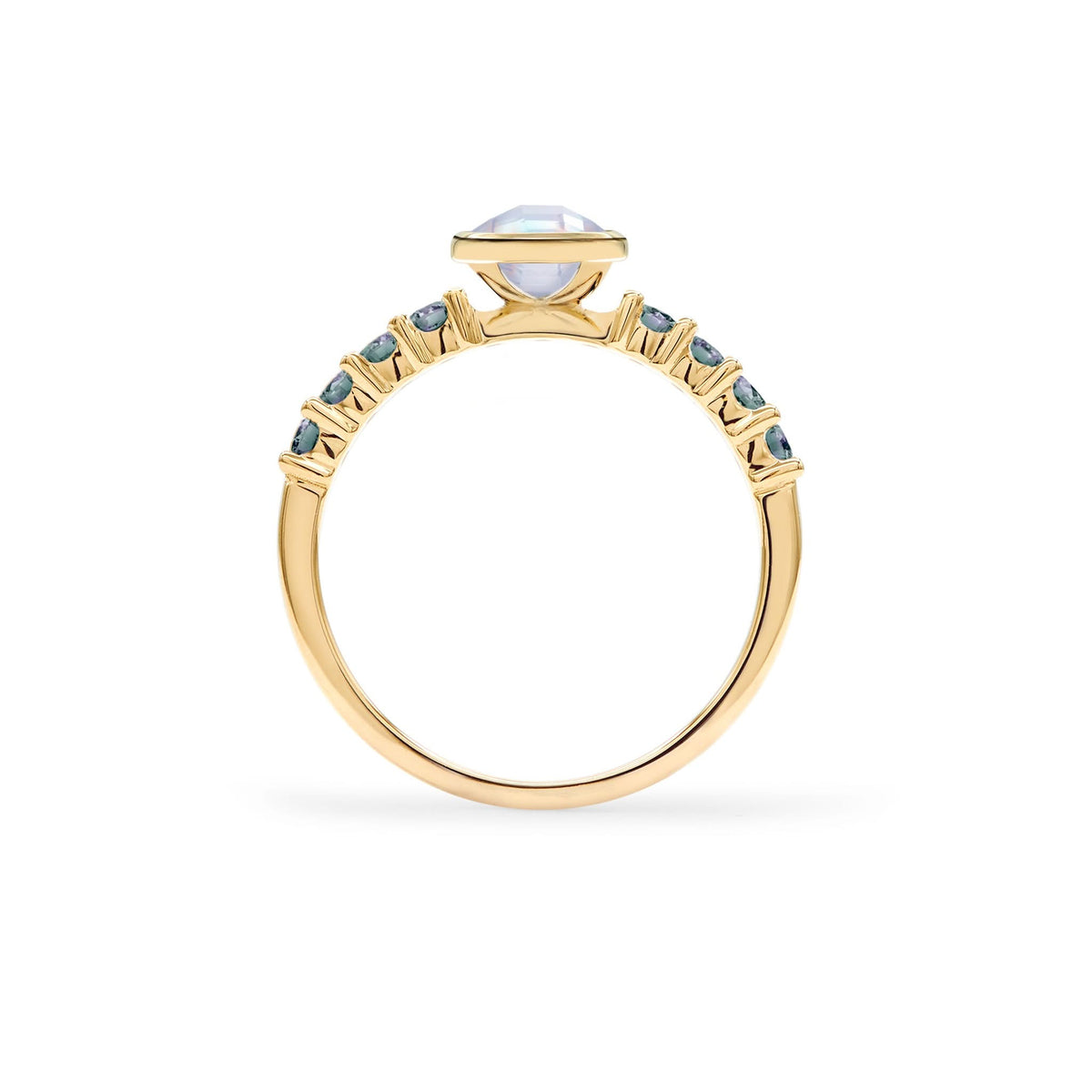 Rosecliff Grand Moonstone Ring in 14k Gold (June)