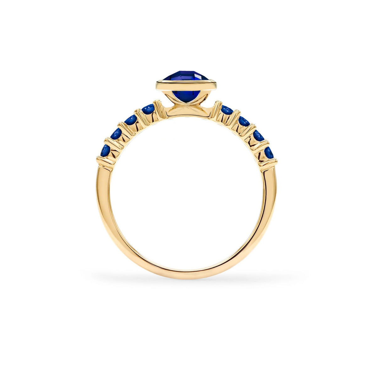 Rosecliff Grand Sapphire Ring in 14k Gold (September)