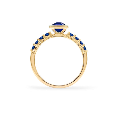 Rosecliff Grand Sapphire Ring in 14k Gold (September)