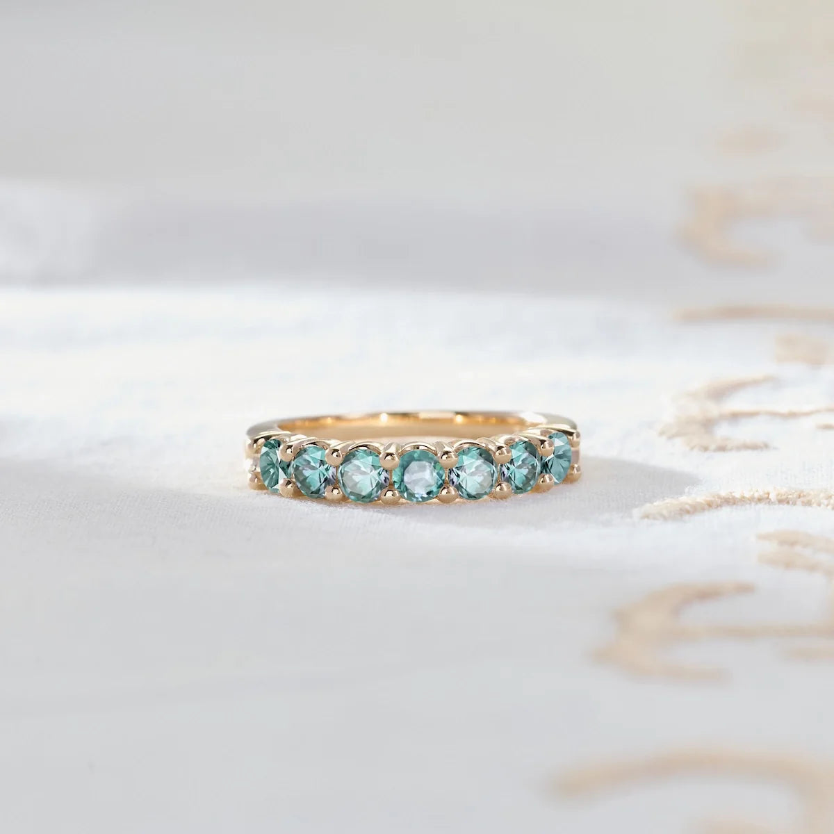 Rosecliff Luxe Alexandrite Stackable Ring in 14k Gold (June)