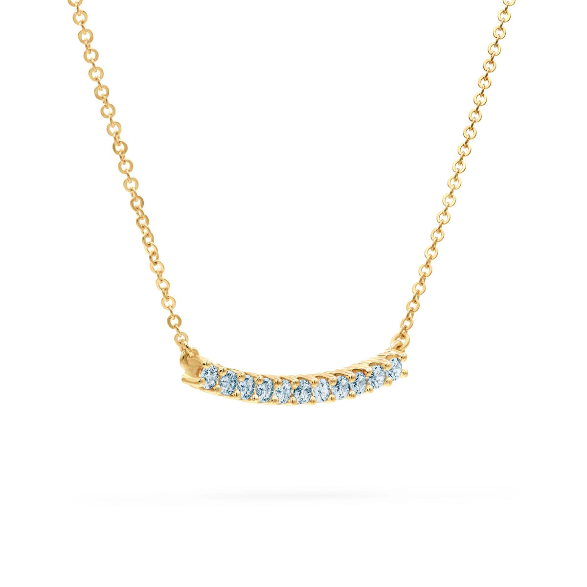 Rosecliff Nantucket Blue Topaz Bar Necklace (December)