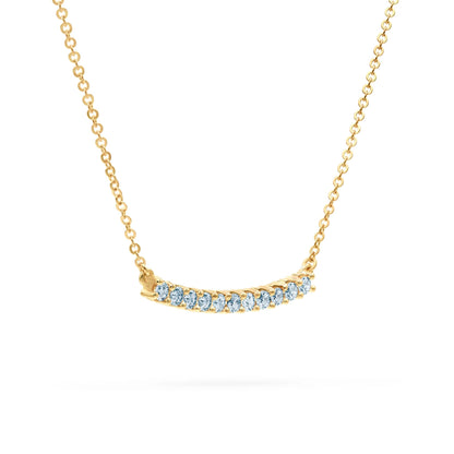 Rosecliff Nantucket Blue Topaz Bar Necklace (December)