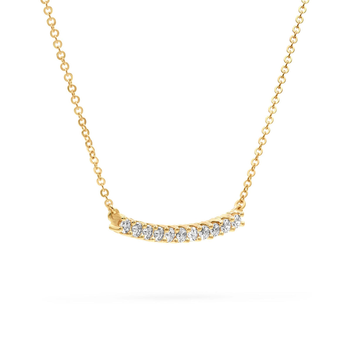 Rosecliff Bar Necklace in 14k Gold
