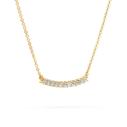 Rosecliff Bar Necklace in 14k Gold