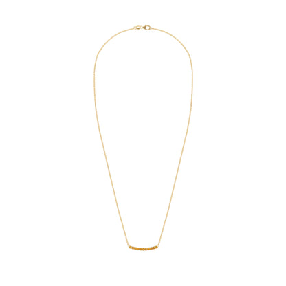 Rosecliff Citrine Bar Necklace in 14k Gold (November)