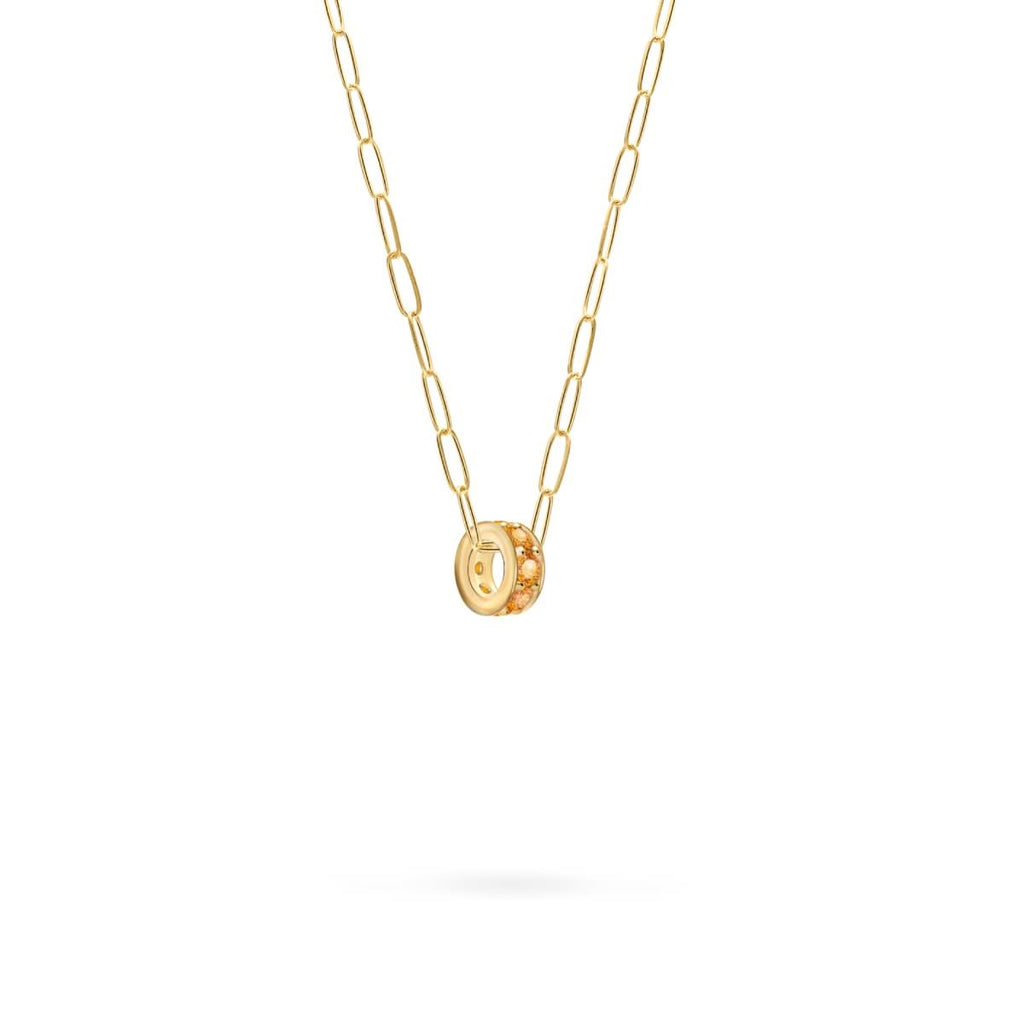 Rosecliff Citrine Bead in 14k Gold (November)