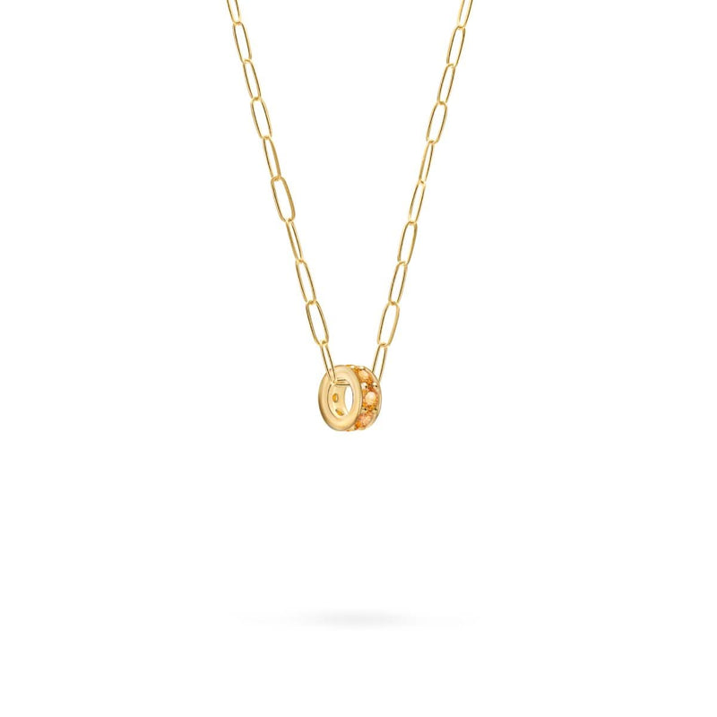 Rosecliff Citrine Bead in 14k Gold (November)