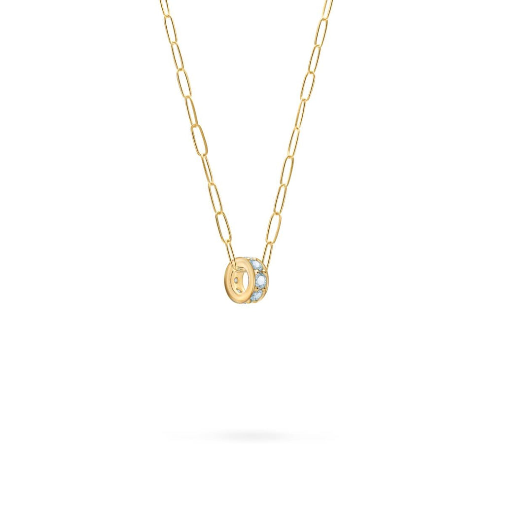 Rosecliff Nantucket Blue Topaz Bead in 14k Gold (December)