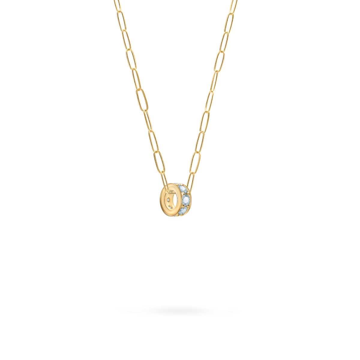 Rosecliff Nantucket Blue Topaz Bead in 14k Gold (December)