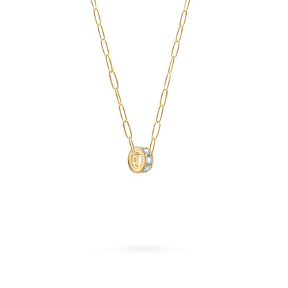 Rosecliff Nantucket Blue Topaz Bead in 14k Gold (December)