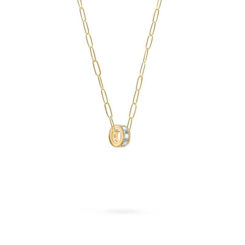Rosecliff Nantucket Blue Topaz Bead in 14k Gold (December)