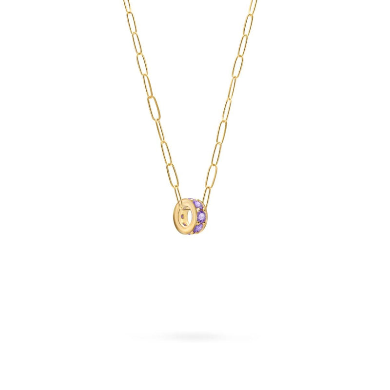 Rosecliff Amethyst Bead in 14k Gold (February)