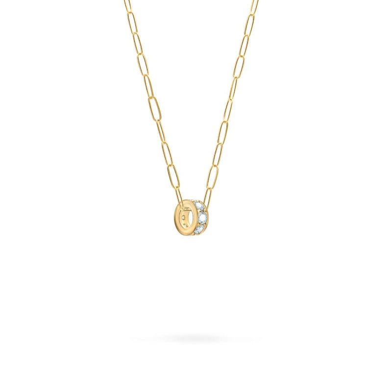 Rosecliff Aquamarine Bead in 14k Gold (March)