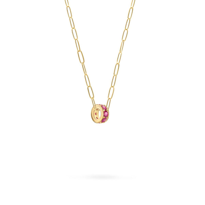 Rosecliff Ruby Bead in 14k Gold (July)