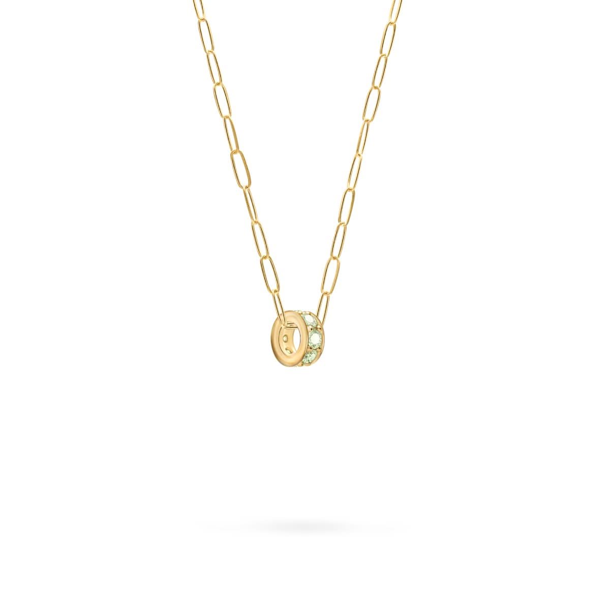 Rosecliff Peridot Bead in 14k Gold (August)