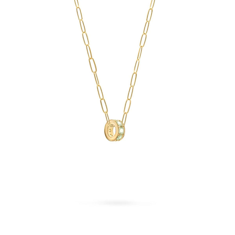 Rosecliff Peridot Bead in 14k Gold (August)