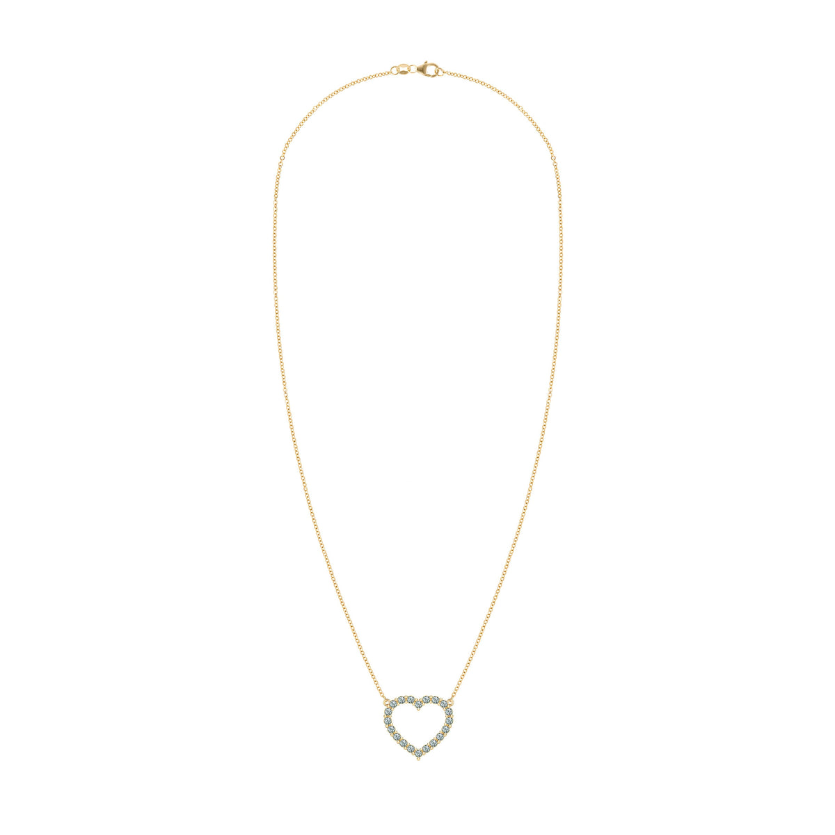 Rosecliff Heart Alexandrite Necklace in 14k Gold (June)