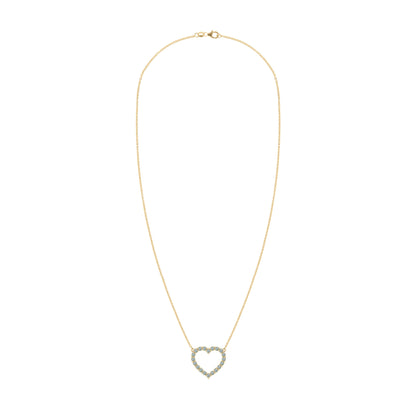 Rosecliff Heart Alexandrite Necklace in 14k Gold (June)