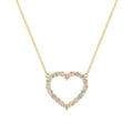 Rosecliff Heart Opal Necklace in 14k Gold (October)