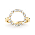 Rosecliff Circle Birthstone Ring in 14k Gold