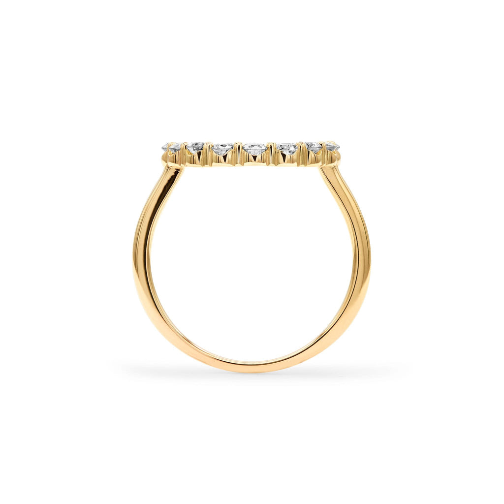 Rosecliff Circle Birthstone Ring in 14k Gold