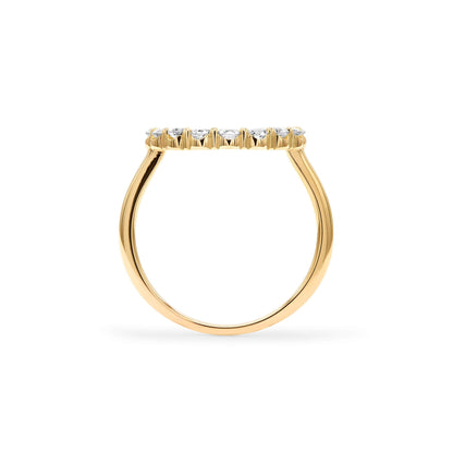 Rosecliff Circle Diamond Ring in 14k Gold (April)