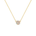Rosecliff Opal Mini Necklace in Solid 14k Gold (October)
