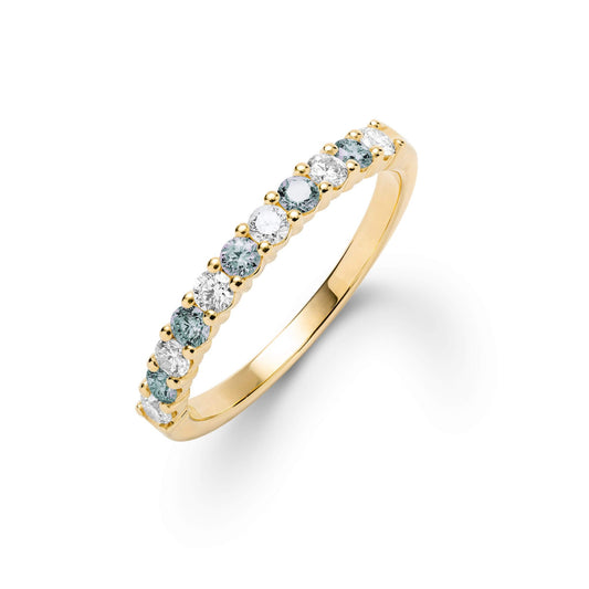 Rosecliff Diamond & Alexandrite Stackable Ring in 14k Gold (June)