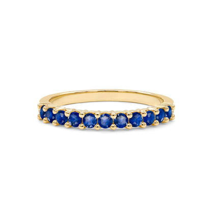 Rosecliff Sapphire Stackable Ring in 14k Gold (September)
