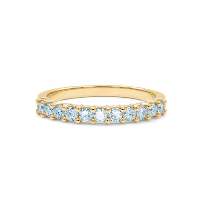 Rosecliff Nantucket Blue Topaz Stackable Ring in 14k Gold (December)