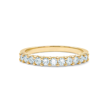 Rosecliff Aquamarine Stackable Ring in 14k Gold (March)
