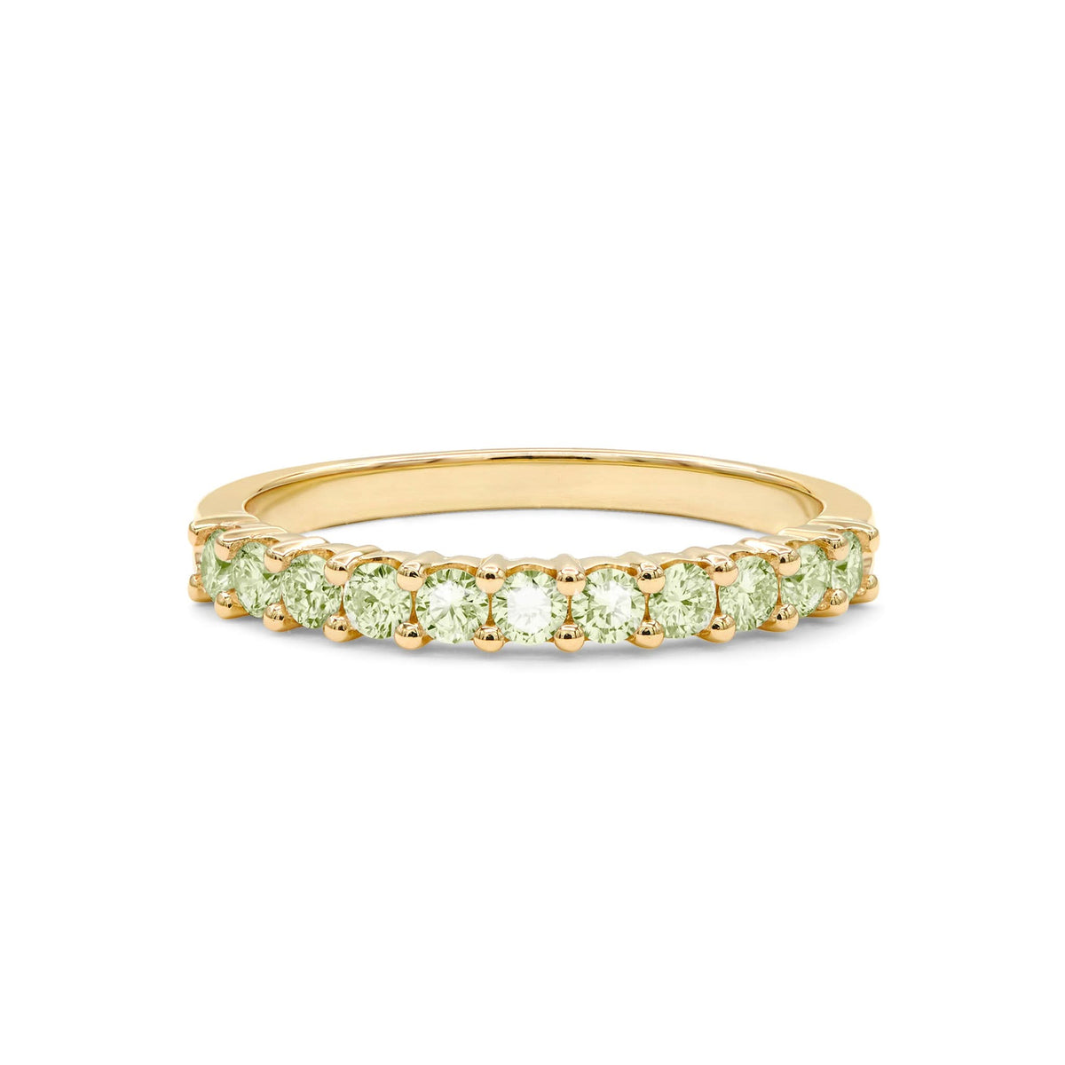 Rosecliff Peridot Stackable Ring in 14k Gold (August)