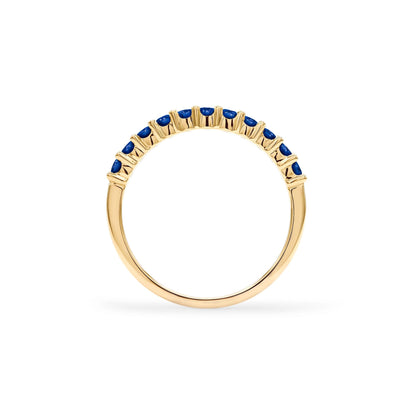 Rosecliff Sapphire Stackable Ring in 14k Gold (September)