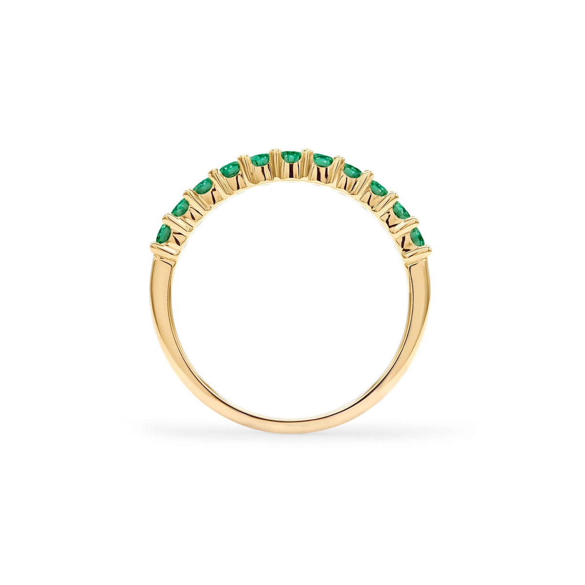 Rosecliff Emerald Stackable Ring in 14k Gold (May)