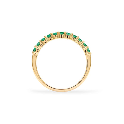 Rosecliff Emerald Stackable Ring in 14k Gold (May)